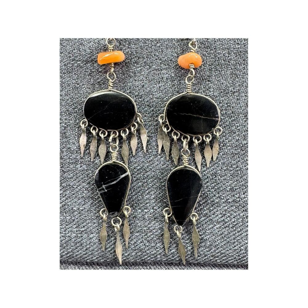 Vintage Ethnic Chandelier Fringe Dangle Earrings